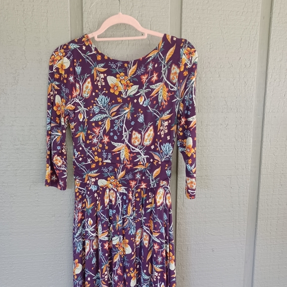 Anthropologie Maeve Women Beloved Floral Dress Size S Feminine Stretch Tie Front - Picture 7 of 16